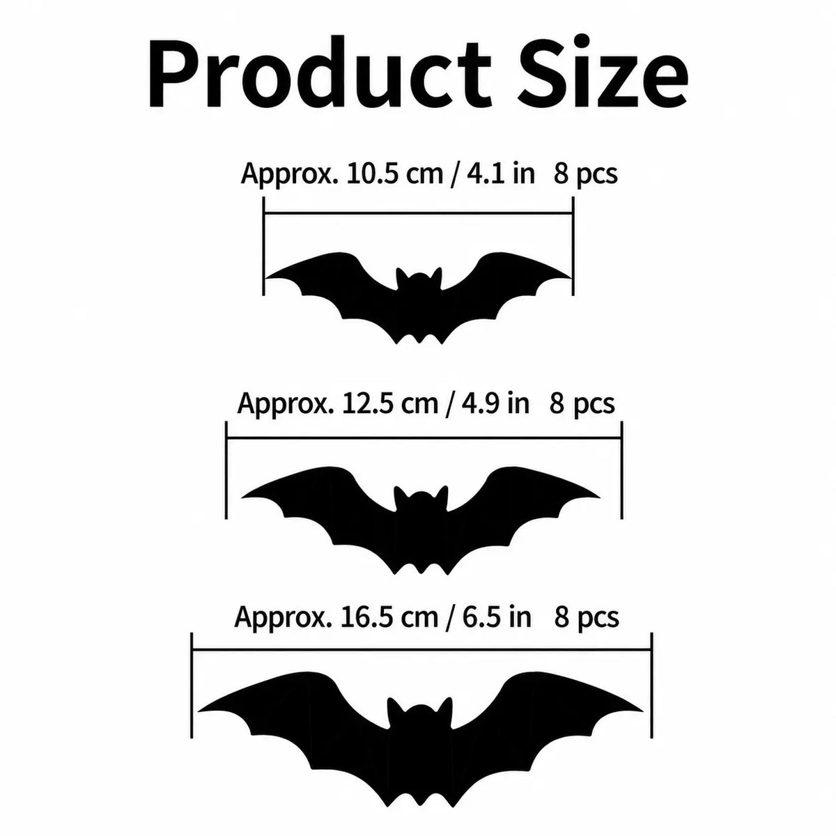 3D LED Bat Wall Decor Set for Spooky Halloween Home Parties