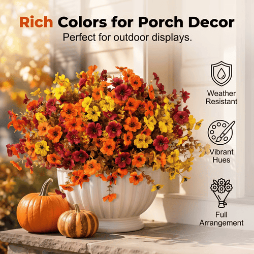 🔥Last Day 50% OFF - 🍁UV-Resistant Artificial Daisy Flowers  for Fall Decor Halloween