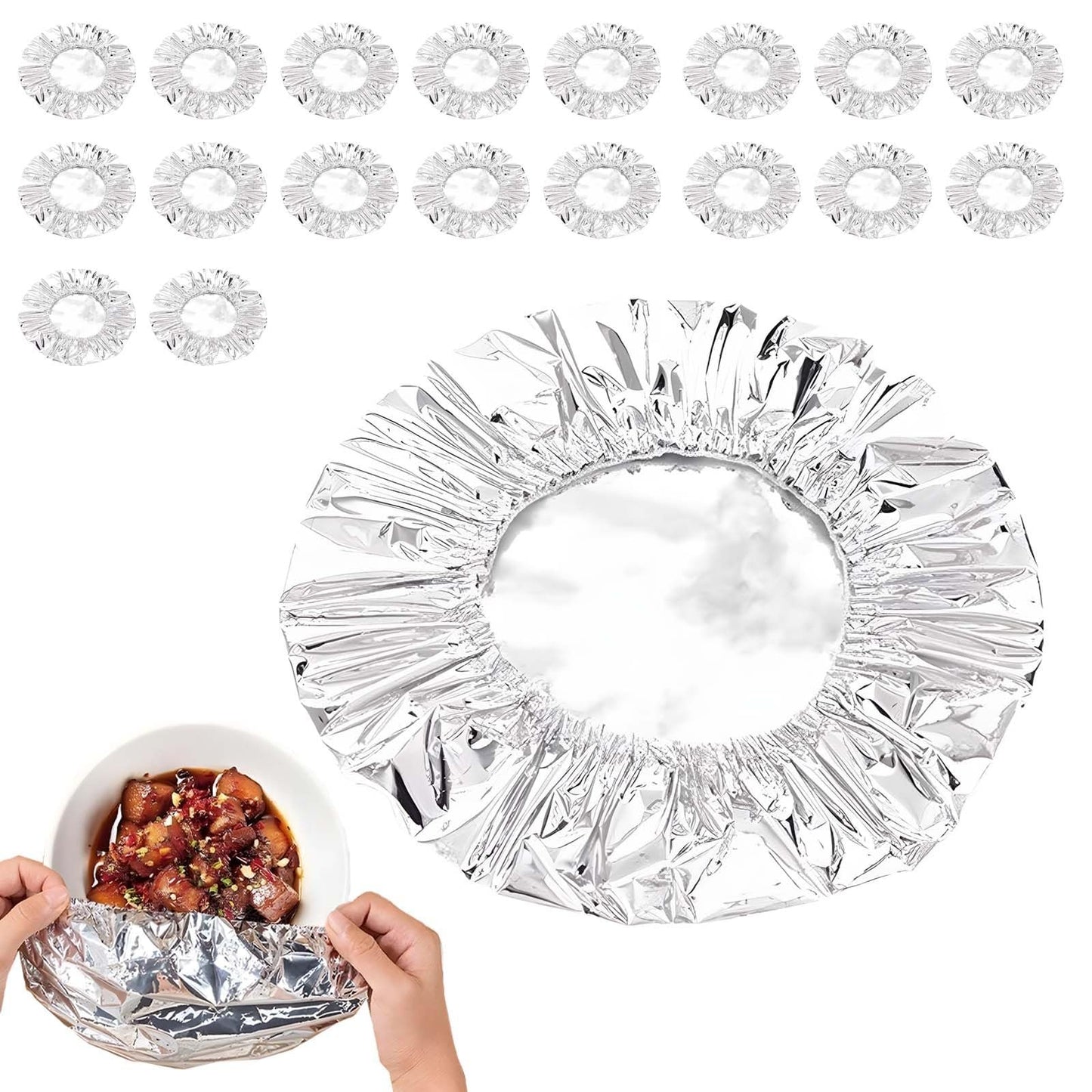 🔥50% off-Reusable Insulated Aluminum Foil Food Covers