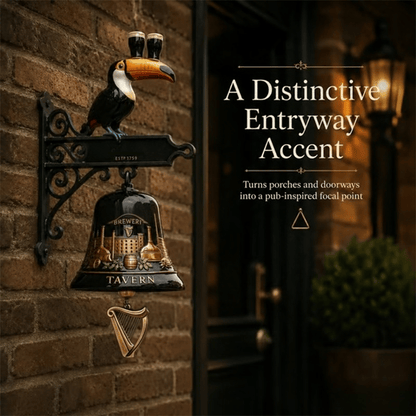 🔥HOT SALE 49% OFF🎉🍺Vintage Celtic Toucan Cast Iron Wall Bell – Classic Tavern Decor For Entry & Home Bar