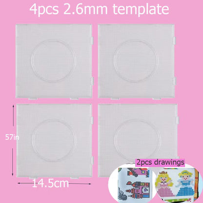 Hama Beads Box Set - 24/48/72 Colors 2.6mm & 5mm Fuse Beads with Storage Box