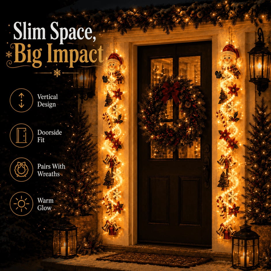 ⏳ Last day! 49% OFF – 🎅 Glowing Christmas Door Hanger