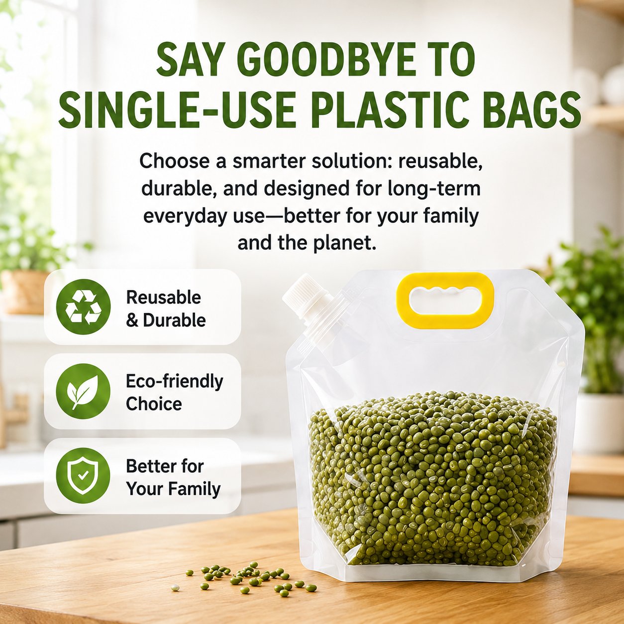 ✨Hot Sale 49%OFF🏠5-Pack Reusable Food Resealable Bags—Leak Proof Design To Prevent Liquid Spills.