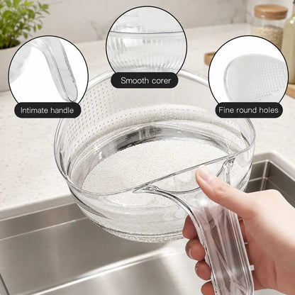 🔥Buy More Get More Free-Multi-Functional Rice Strainer with Handle, BPA-Free Kitchen Colander