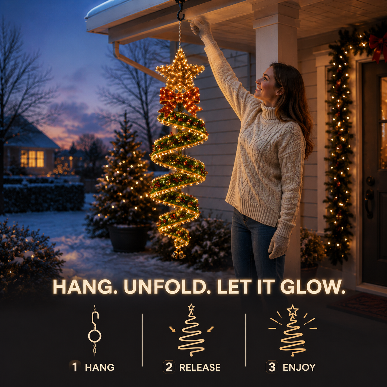 🎄 49% OFF – Lighted Christmas Spiral