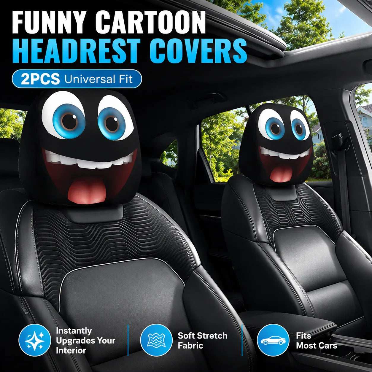 CARTOON HEADREST COVERS