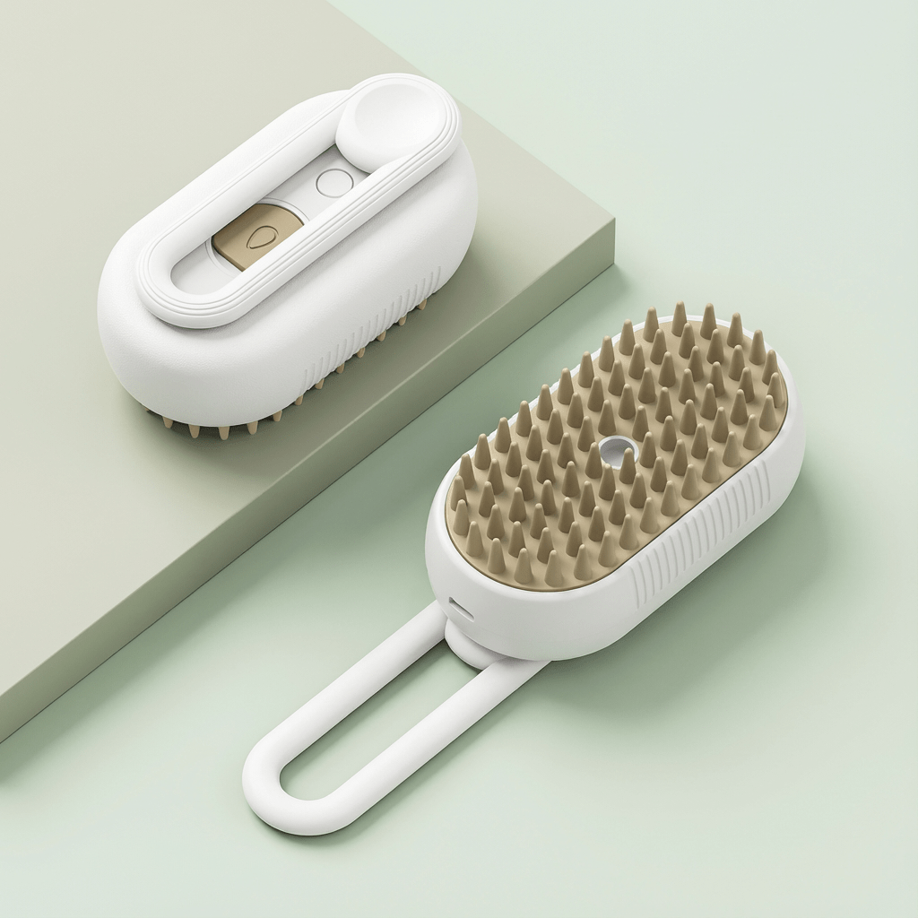 Steamy Pet Brush - 3-in-1 Grooming & Massage Comb for Cats & Dogs