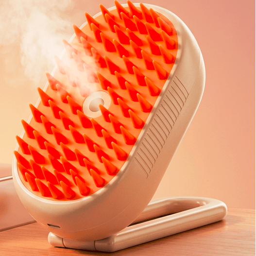 Steamy Pet Brush - 3-in-1 Grooming & Massage Comb for Cats & Dogs