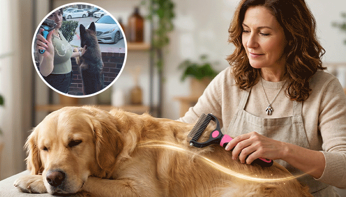 🐶🔥 Double-Sided Pet Hair Remover – Say Goodbye to Hair Everywhere! (🔥 Today Only: 80% OFF) 🐾🐾