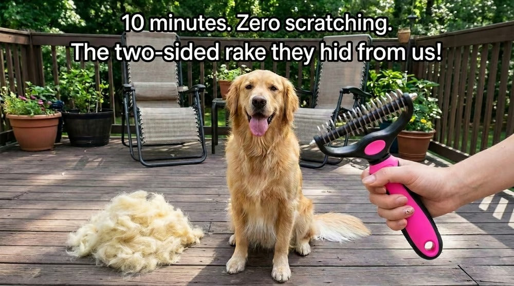 🐶🔥 Double-Sided Pet Hair Remover – Say Goodbye to Hair Everywhere! (🔥 Today Only: 80% OFF) 🐾🐾