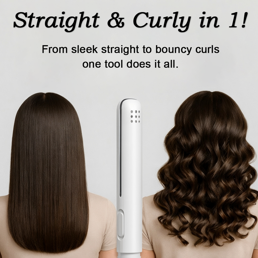 🎁 2-in-1 Mini Curling Iron