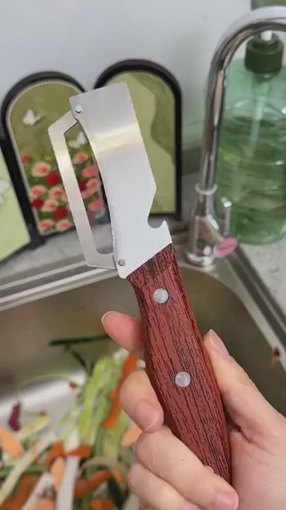 3-in-1 Multi-functional Vegetable Peeler Peel. Shred. Pop. PrepFaster. Cook Smarter.