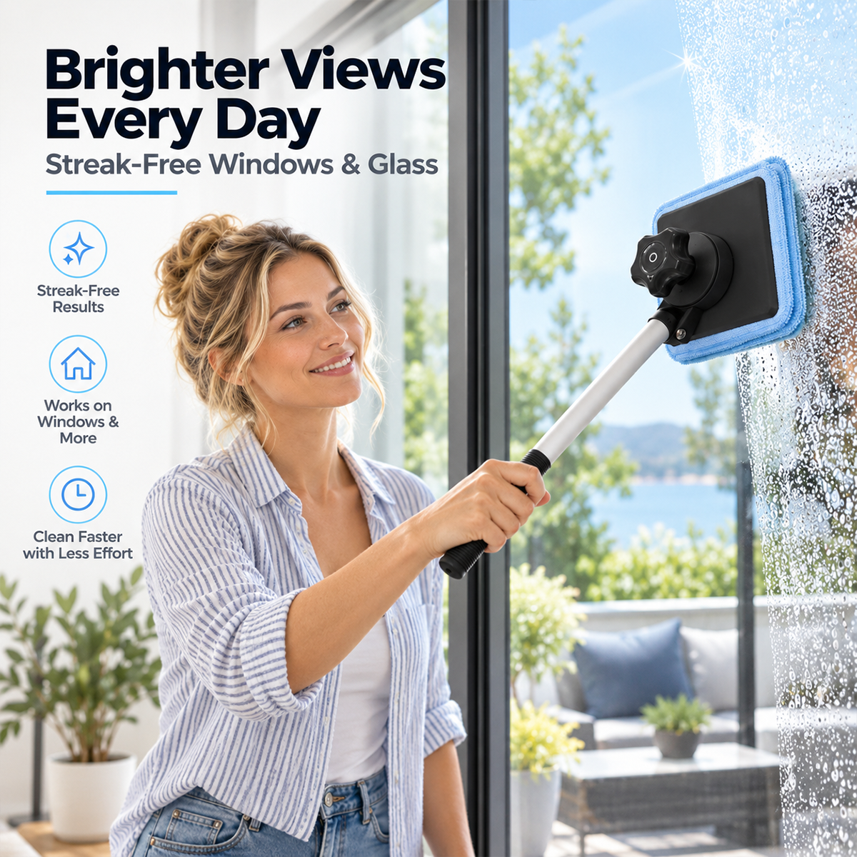 Dual Magnetic Car Windshield Cleaner | Streak-Free Auto Glass Cleaning Kit⭐