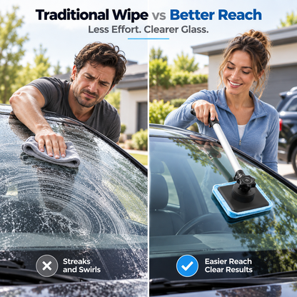 Dual Magnetic Car Windshield Cleaner | Streak-Free Auto Glass Cleaning Kit⭐