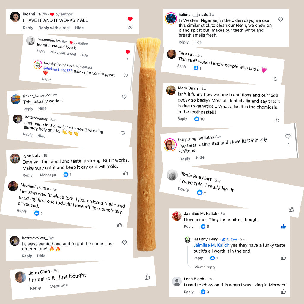 Natural  Toothbrush Sticks