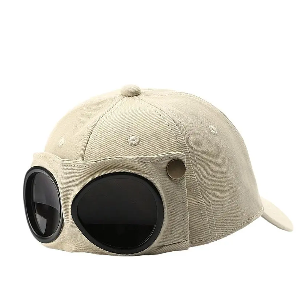 Off-white pilot goggles cap