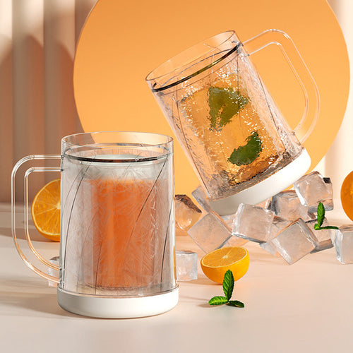 🍺Double Layer Ice Cold Glass – Keep Every Drink Colder for Longer