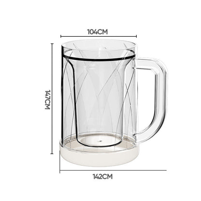 🍺Double Layer Ice Cold Glass – Keep Every Drink Colder for Longer