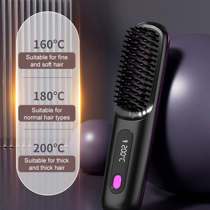 💥Flash Sale(🚀50%OFF)💖Cordless Ceramic Heated Hair Straightening Comb
