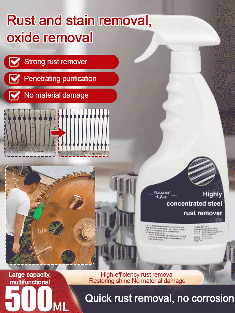 💥 Buy 2 and get 1 Free🔥 Highly concentrated rust remover for steel & iron