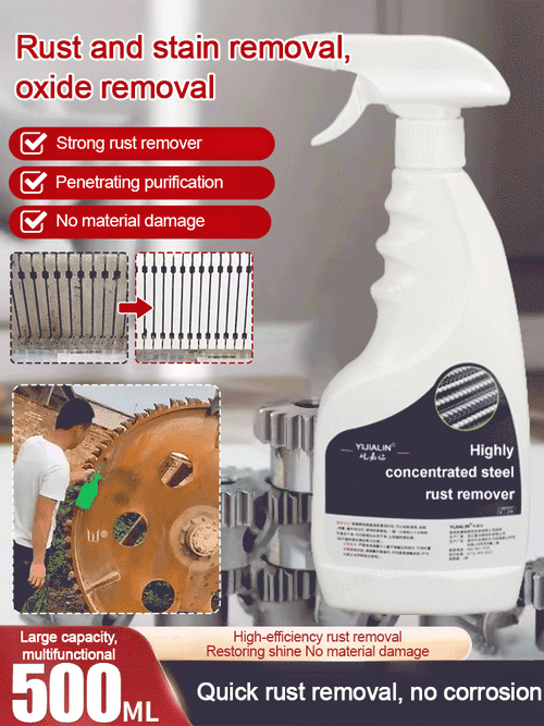 💥 Buy 2 and get 1 Free🔥 Highly concentrated rust remover for steel & iron
