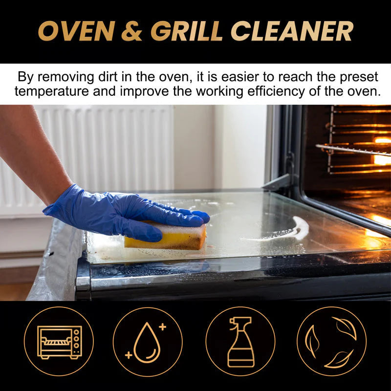 ✨ BUY 2 GET 1 FREE! No-Scrub Oven & Grill Cleaner – Fast 5-Min Grease & Odor Removal 🔥