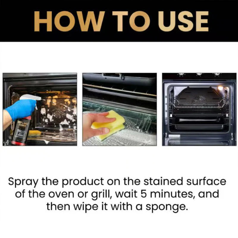 ✨ BUY 2 GET 1 FREE! No-Scrub Oven & Grill Cleaner – Fast 5-Min Grease & Odor Removal 🔥