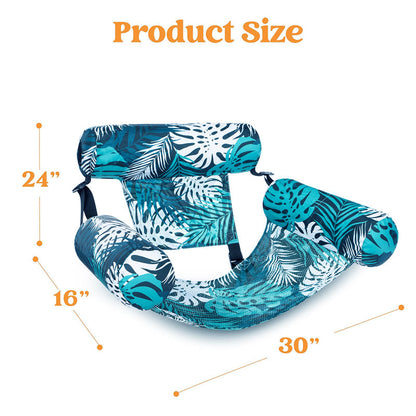⏳Time-Limited Special⏰Inflatable Floating Chair – Tropical Leaf & Ultra-Light 260g 🌊