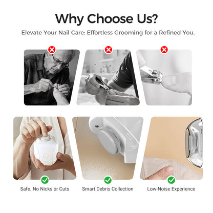 Rechargeable Electric Baby Nail Trimmer With Light
