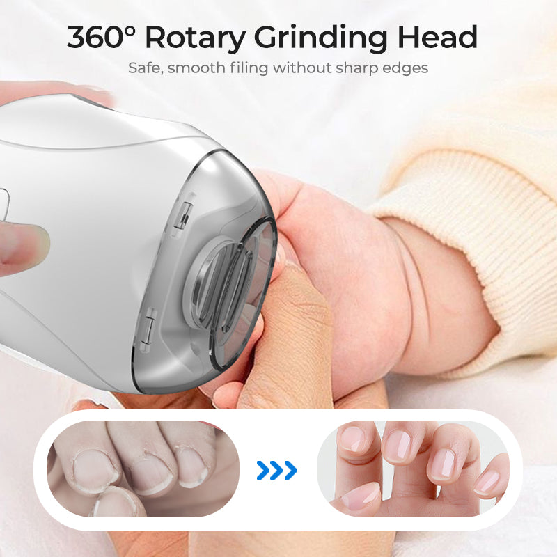 Rechargeable Electric Baby Nail Trimmer With Light