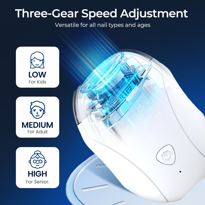 Rechargeable Electric Baby Nail Trimmer With Light