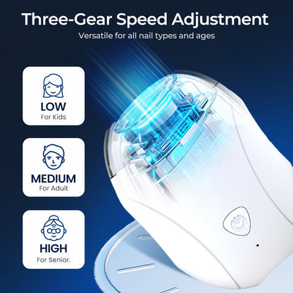 Rechargeable Electric Baby Nail Trimmer With Light