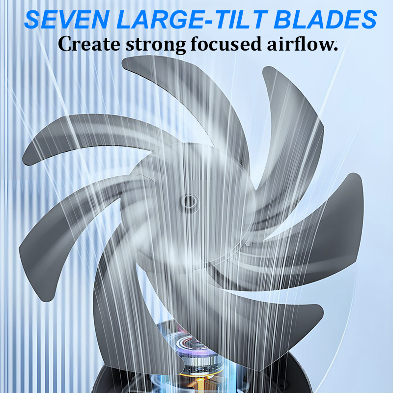 🏆New Desk Fan – USB Rechargeable with LED Display 📊 | 100 Speeds, 120° Tilt & Full Oscillation ↔️ | Ultra-Quiet for Bedroom 😴, Office 🖥️ & Camping 🏕️ | Up to 24H Battery ⚡ | UK Designed 💡🇬🇧