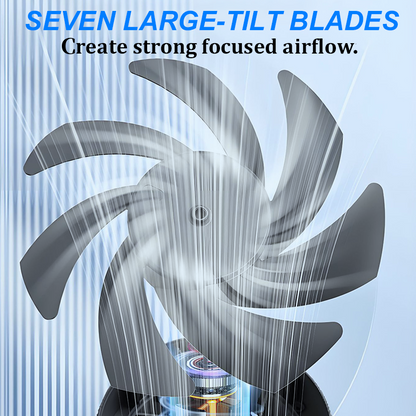 🏆New Desk Fan – USB Rechargeable with LED Display 📊 | 100 Speeds, 120° Tilt & Full Oscillation ↔️ | Ultra-Quiet for Bedroom 😴, Office 🖥️ & Camping 🏕️ | Up to 24H Battery ⚡ | UK Designed 💡🇬🇧