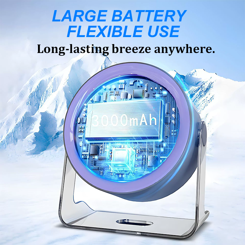 🏆New Desk Fan – USB Rechargeable with LED Display 📊 | 100 Speeds, 120° Tilt & Full Oscillation ↔️ | Ultra-Quiet for Bedroom 😴, Office 🖥️ & Camping 🏕️ | Up to 24H Battery ⚡ | UK Designed 💡🇬🇧