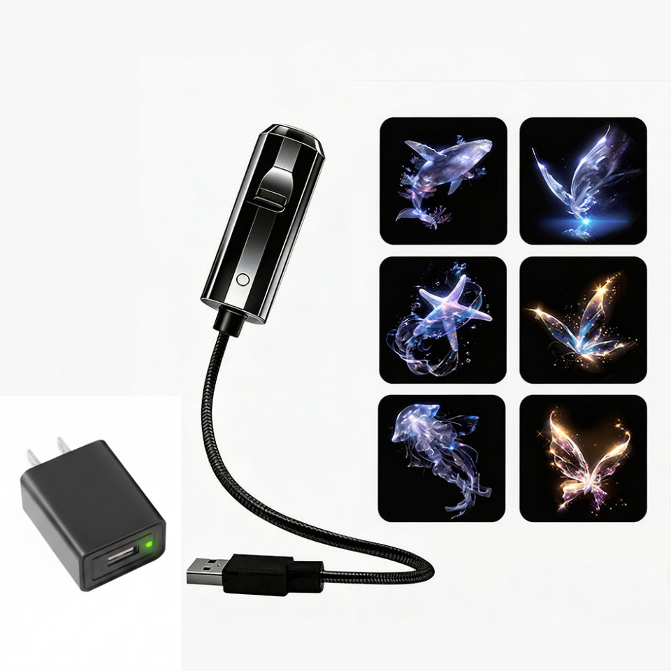 ✨ Plug-and-Play HD Galaxy & Ocean Projector Night Light🥳50,000+ Happy Users