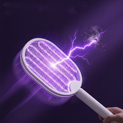 🦟 2-in-1 Foldable Electric Bug Zapper – Handheld Swatter & UV Trap