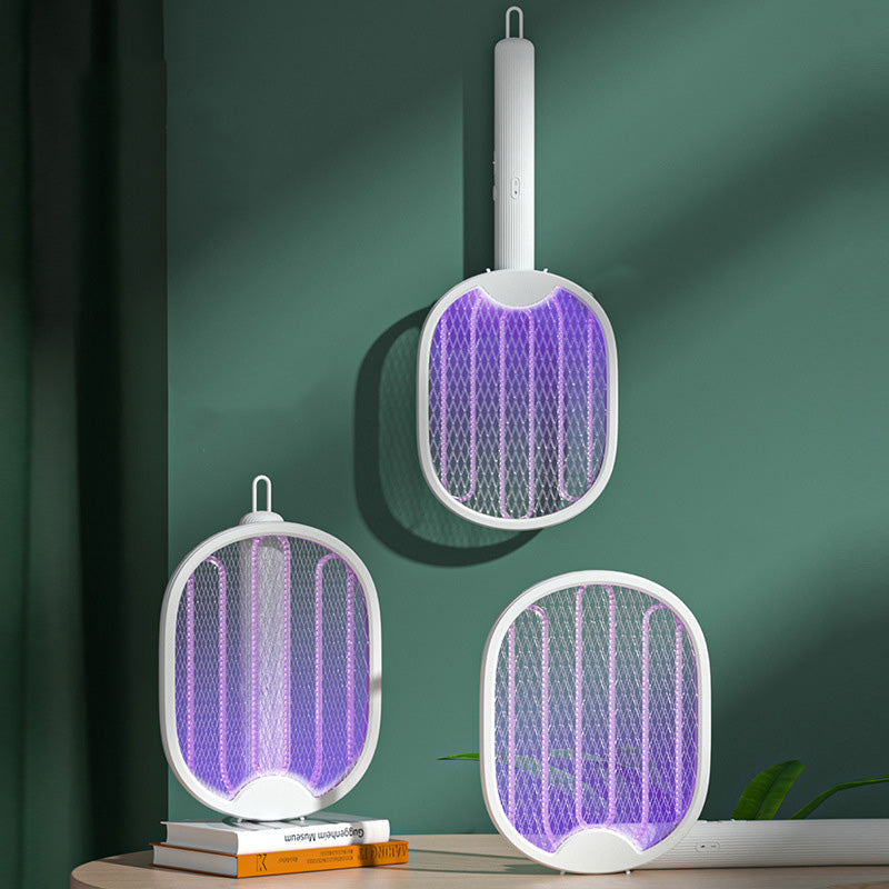 🦟 2-in-1 Foldable Electric Bug Zapper – Handheld Swatter & UV Trap