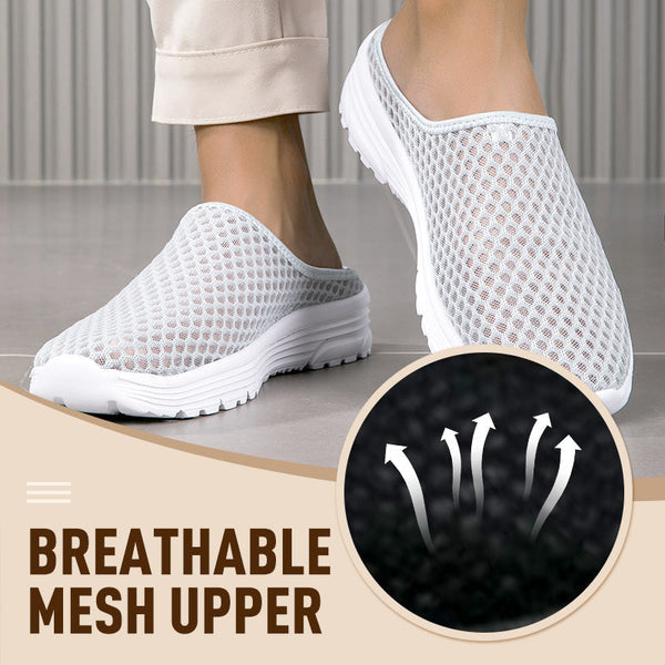 Breathable mesh upper feature
