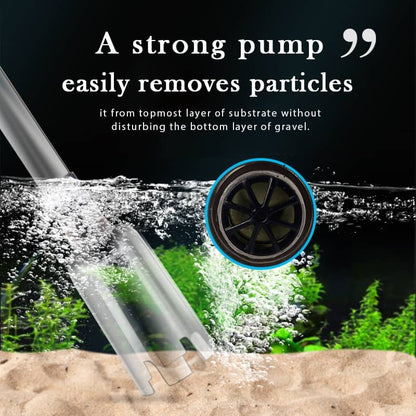 🥳2026 HOT SALE🥳💞50K+ SOLD!🐠Electric Aquarium Gravel Cleaner – Battery‑powered, no manual pumping. Adjustable tube length fits small to large tanks. Clean gravel & change water with ease! 🧹✨