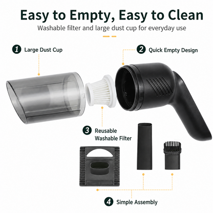 🥳2026 HOT SALE🥳💞50K+ SOLD!🛏️✨ 50% OFF! Handheld Cordless Mattress Vacuum – 15000Pa suction + UV light kills mites & allergens. Deep clean sofas & car seats too – healthier sleep starts here! 🧼💪