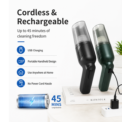 🥳2026 HOT SALE🥳💞50K+ SOLD!🛏️✨ 50% OFF! Handheld Cordless Mattress Vacuum – 15000Pa suction + UV light kills mites & allergens. Deep clean sofas & car seats too – healthier sleep starts here! 🧼💪