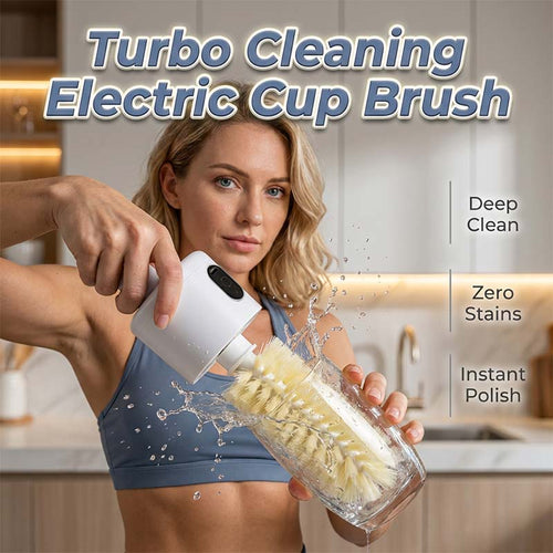 Electric Rotary Cup Brush with Suction Base