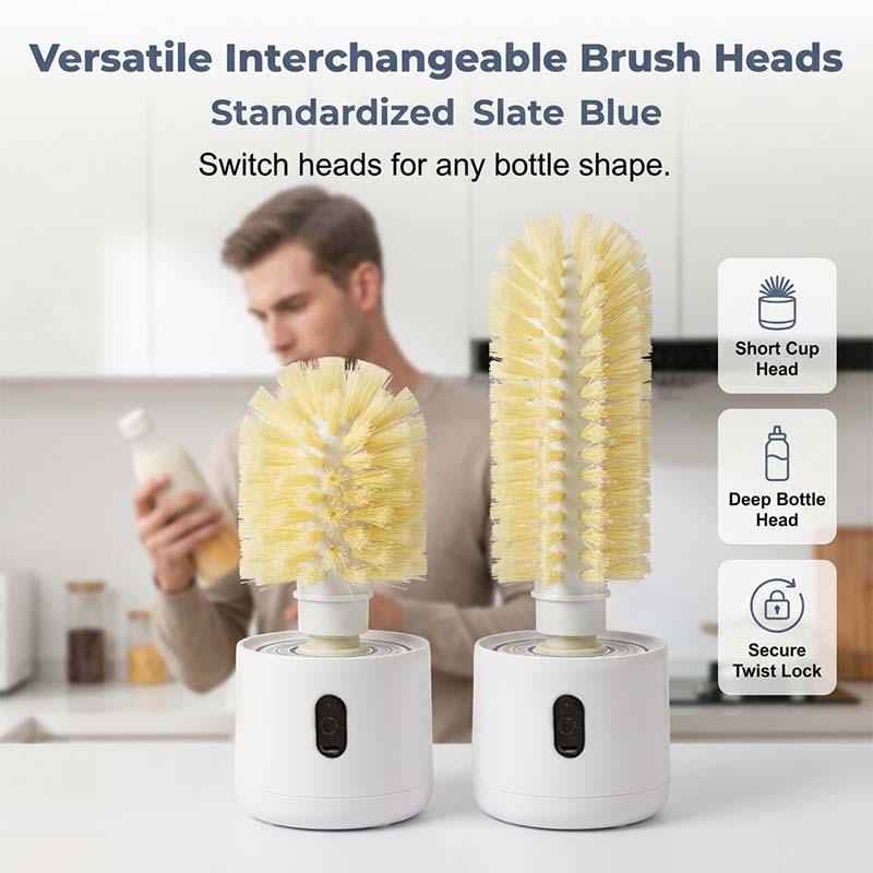 Electric Rotary Cup Brush with Suction Base