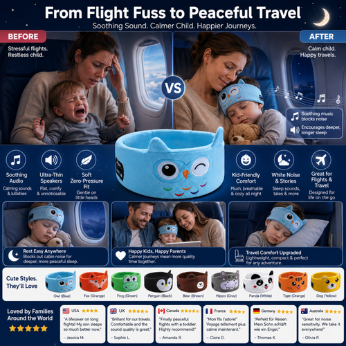 🎁Kids Wireless Bluetooth Sleep Headband