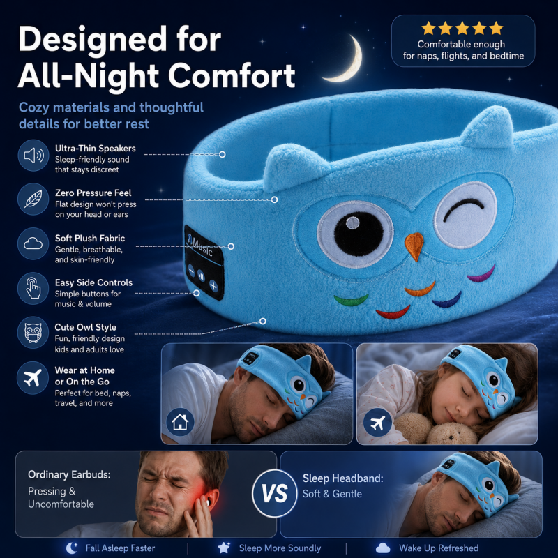 🎁Kids Wireless Bluetooth Sleep Headband